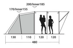 Outwell Lawndale 500 Tent -Camping Sales Shop 111163 lawndale 500 drawing other4