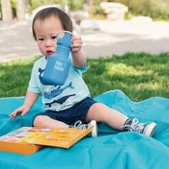 Klean Kanteen Kids Sippy Cup 335ml - Pool Party Blue -Camping Sales Shop 2019 K12CSIPPY PP Boy steel sippy bottle lifestyle b44fb991 3006 44a6 982e fc4120d0bc6d