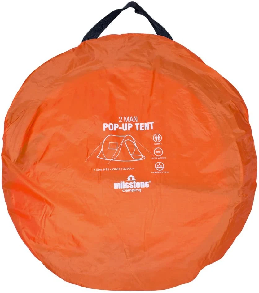 Milestone 2 Person Festival Pop Up Tent 2 Milestone 2 Person Festival Pop Up Tent - Image 2