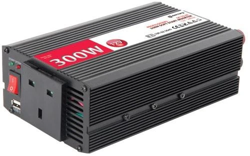 Mercury DC To AC Power Inverter, 12Vdc, 300W - Soft Start 1 Mercury DC To AC Power Inverter, 12Vdc, 300W - Soft Start