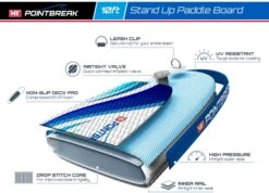 M.Y 10ft Blue Inflatable Paddle Board Package -Blue -Camping Sales Shop 807 2330