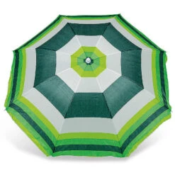 Yello Stripped Parasol -Camping Sales Shop BGG1305 yello green striped parasol top