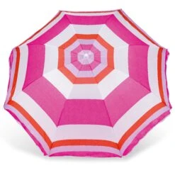 Yello Stripped Parasol -Camping Sales Shop BGG1305 yello pink striped parasol top