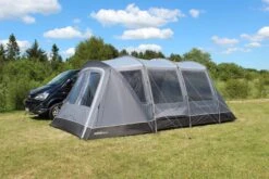 Cayman Curl XLE F/G Low Drive Away Awning -Camping Sales Shop CaymanCurlXLEwPorchDoor1 1