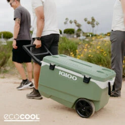 Igloo ECOCOOL Latitude 90 QT Roller Cooler -Camping Sales Shop EcoCool PackablePuffer NATIVE Social 1080x1080 1