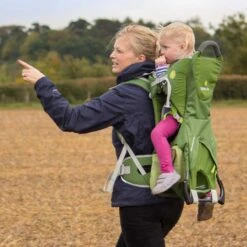 LittleLife Adventurer S2 Child Carrier - Green -Camping Sales Shop L10593 adventurer S2 child carrier lifestyle 1