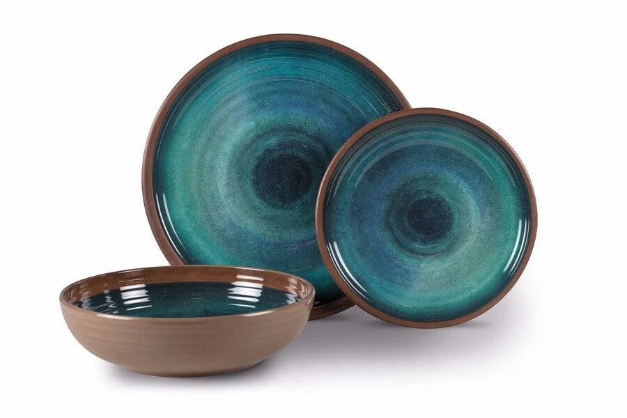 Kampa Java 12 Piece Melamine Dinner Set 1 Kampa Java 12 Piece Melamine Dinner Set