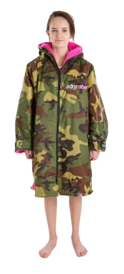 Dryrobe Advance Kids Long Sleeve Camouflage Pink - RECYCLED -Camping Sales Shop S LS DA CAM PINK 222 2024x2024 be7032b7 ba14 4b73 a669 007f42686397