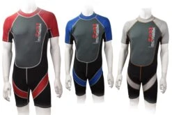Nalu Childrens Shorty Wetsuits Red