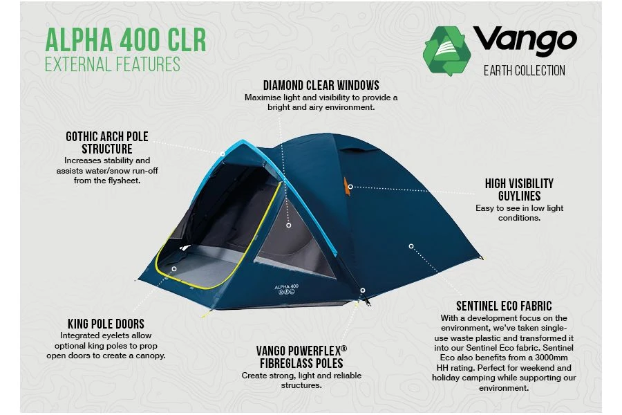 Vango Alpha 400 CLR Tent 3 Vango Alpha 400 CLR Tent - Image 3