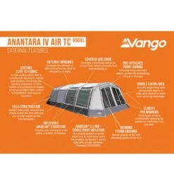 Vango Anantara IV Air TC 650XL Tent 13 Vango Anantara IV Air TC 650XL Tent -Camping Sales Shop anantara iv air tc 650xl 3