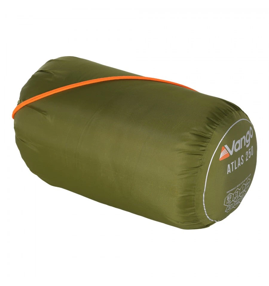 Vango Atlas 250 Sleeping Bag Herbal 3 Vango Atlas 250 Sleeping Bag Herbal - Image 3