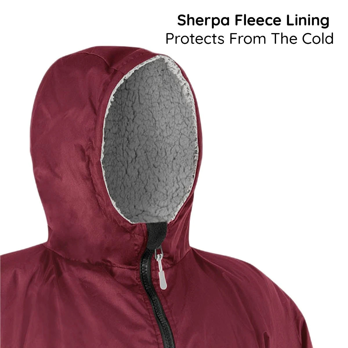 Osprey Unisex Changing Robe Maroon 8 Osprey Unisex Changing Robe Maroon - Image 8