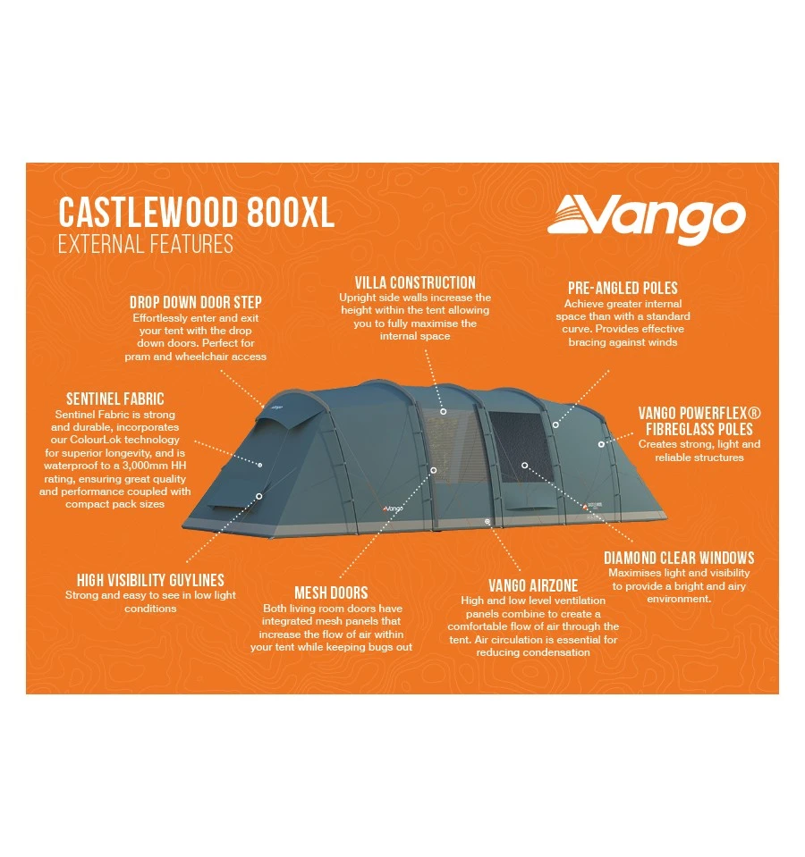 Vango Castlewood 800XL Tent Package 3 Vango Castlewood 800XL Tent Package - Image 3