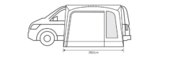 Outdoor Revolution Cayman Cona Air Drive Away Awning -Camping Sales Shop cayman cona air 3