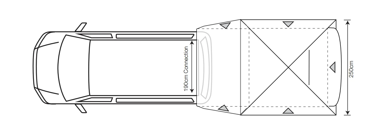 Outdoor Revolution Cayman Tail Driveaway Awning (F/G) 2 Outdoor Revolution Cayman Tail Driveaway Awning (F/G) - Image 2