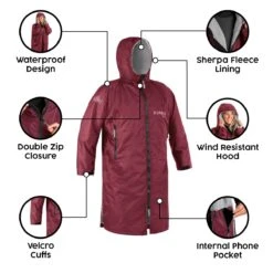 Osprey Unisex Changing Robe Maroon 11 Osprey Unisex Changing Robe Maroon -Camping Sales Shop feature image 3 1