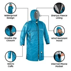 Osprey Unisex Changing Robe Teal 11 Osprey Unisex Changing Robe Teal -Camping Sales Shop feature image 3 2