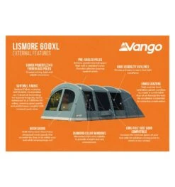 Vango Lismore 600XL Poled Tent Package -Camping Sales Shop lismore 600xl package 2