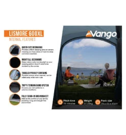 Vango Lismore 600XL Poled Tent Package -Camping Sales Shop lismore 600xl package 3