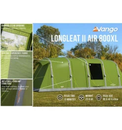Vango Longleat II Air 800XL (2022) -Camping Sales Shop longleat ii air 800xl 2