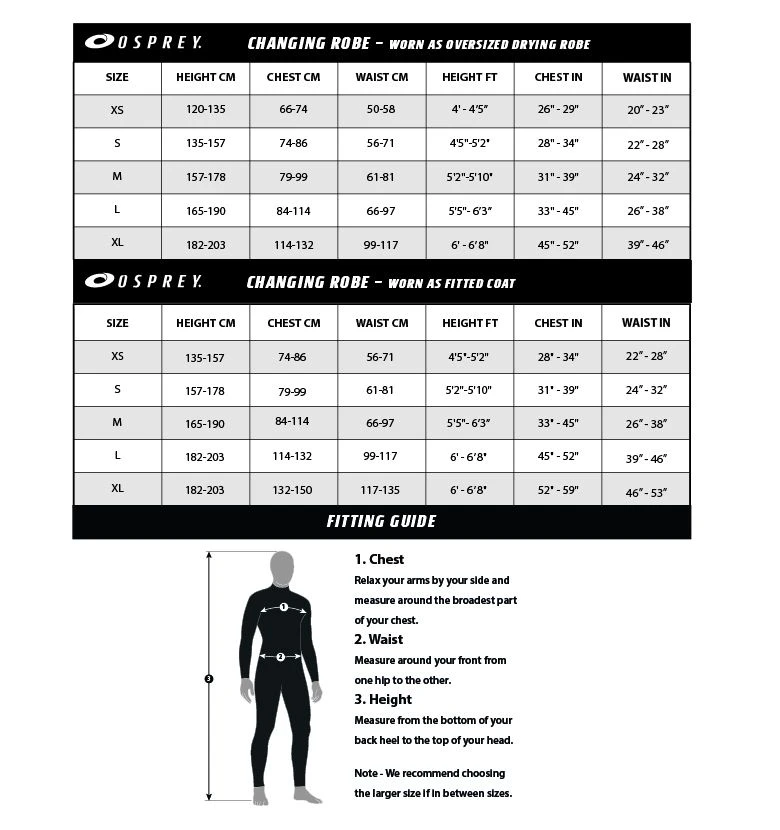 Osprey Unisex Changing Robe Maroon 2 Osprey Unisex Changing Robe Maroon - Image 2