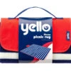 Yello Stripped Fleece Picnic Blanket
