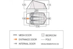 Vango Soul 300 - Guard Red 5 Vango Soul 300 - Guard Red -Camping Sales Shop soul 300 3