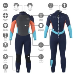 Osprey Zero 5mm Women's Full Length Wetsuit -Coral -Camping Sales Shop wetsuits ws1268 75 coral